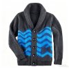 Men's Fashion V-Neck Cardigan - New Printed Knit Sweater