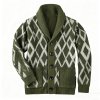 Men's New V-Neck Cardigan - Fashion Printed Knit?