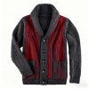 Men's New Premium Printed Cardigan - V-Neck Fashion Knit