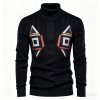 Men's Fashion Long Sleeve Pullover - Fall Winter Turtleneck Knit Sweater
