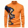 Men's Turtleneck Fashion Sweater - Winter Long Sleeve Knit