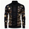 Men's Premium Turtleneck Sweater - Fall Winter Fashion Long Sleeve Knit